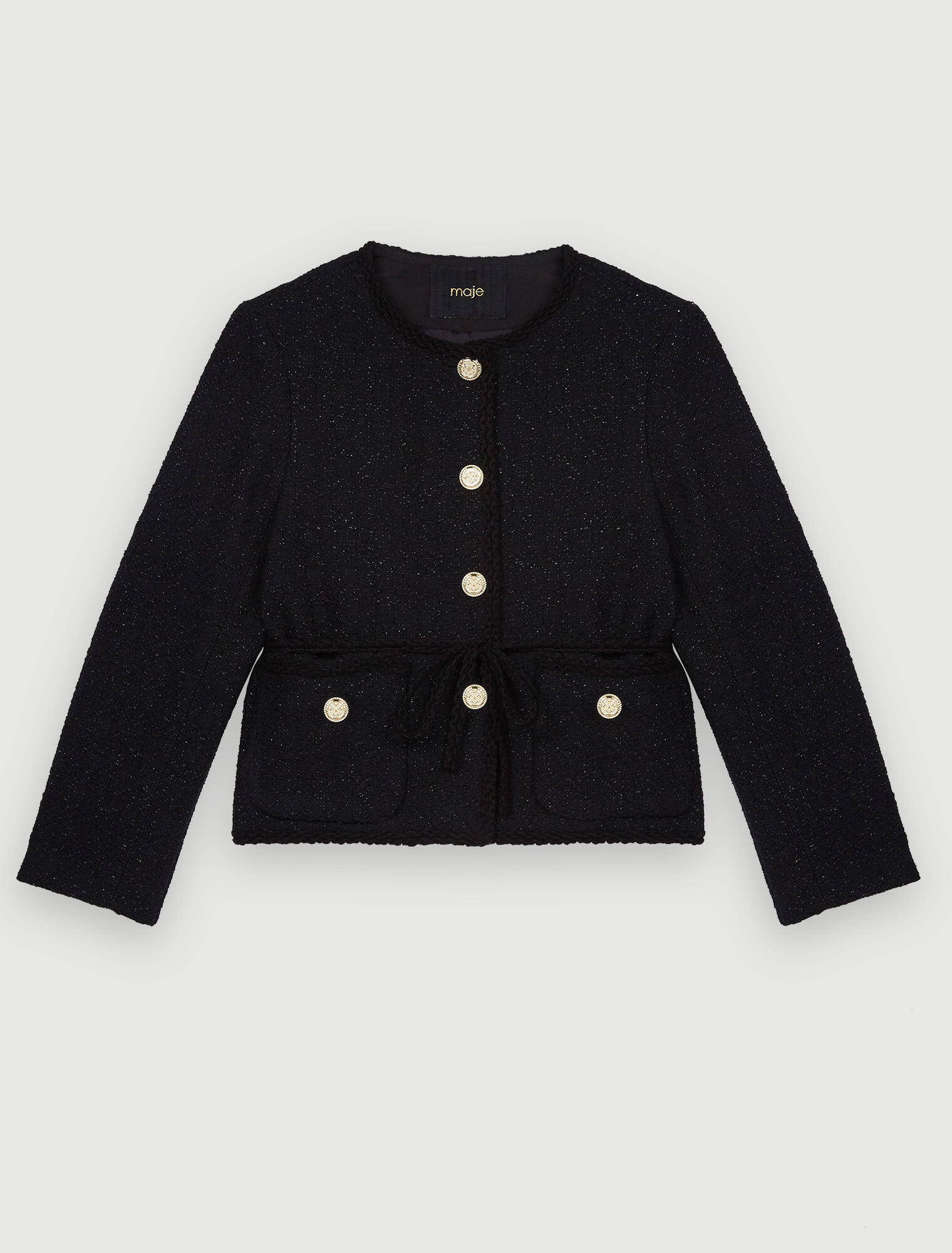 Veste ceinturée en tweed