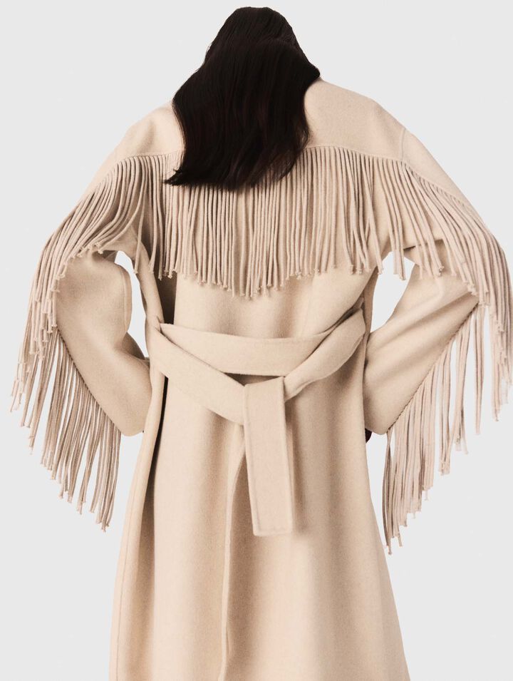 Manteau long en laine