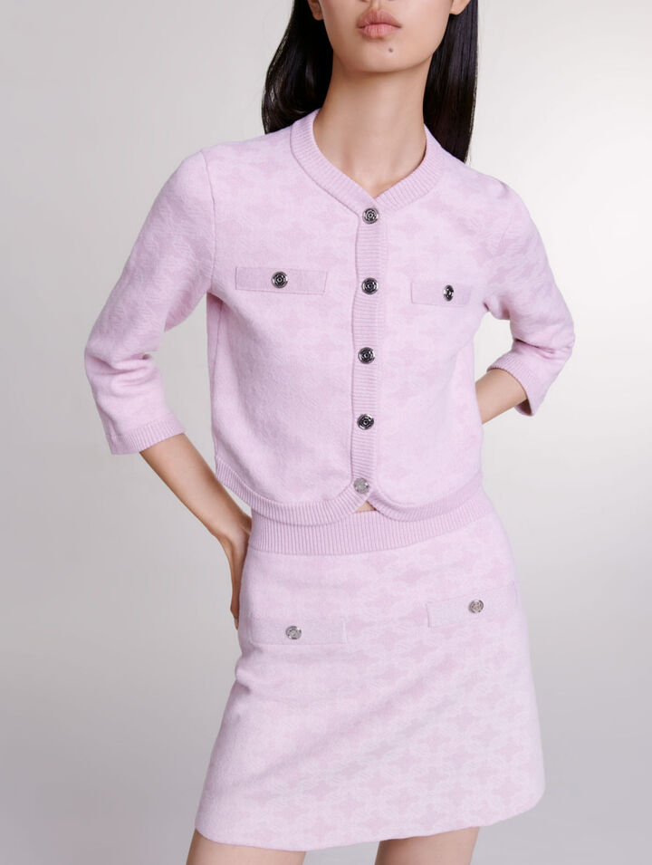 Jupe en maille jacquard