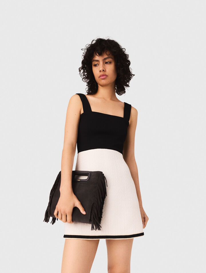 Sac M en cuir suède