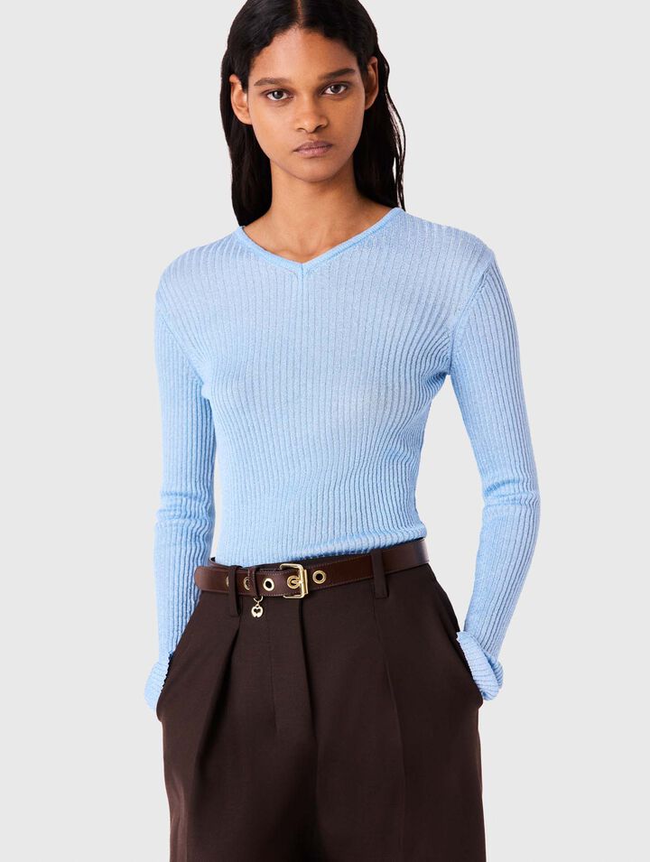 Pull en maille lurex