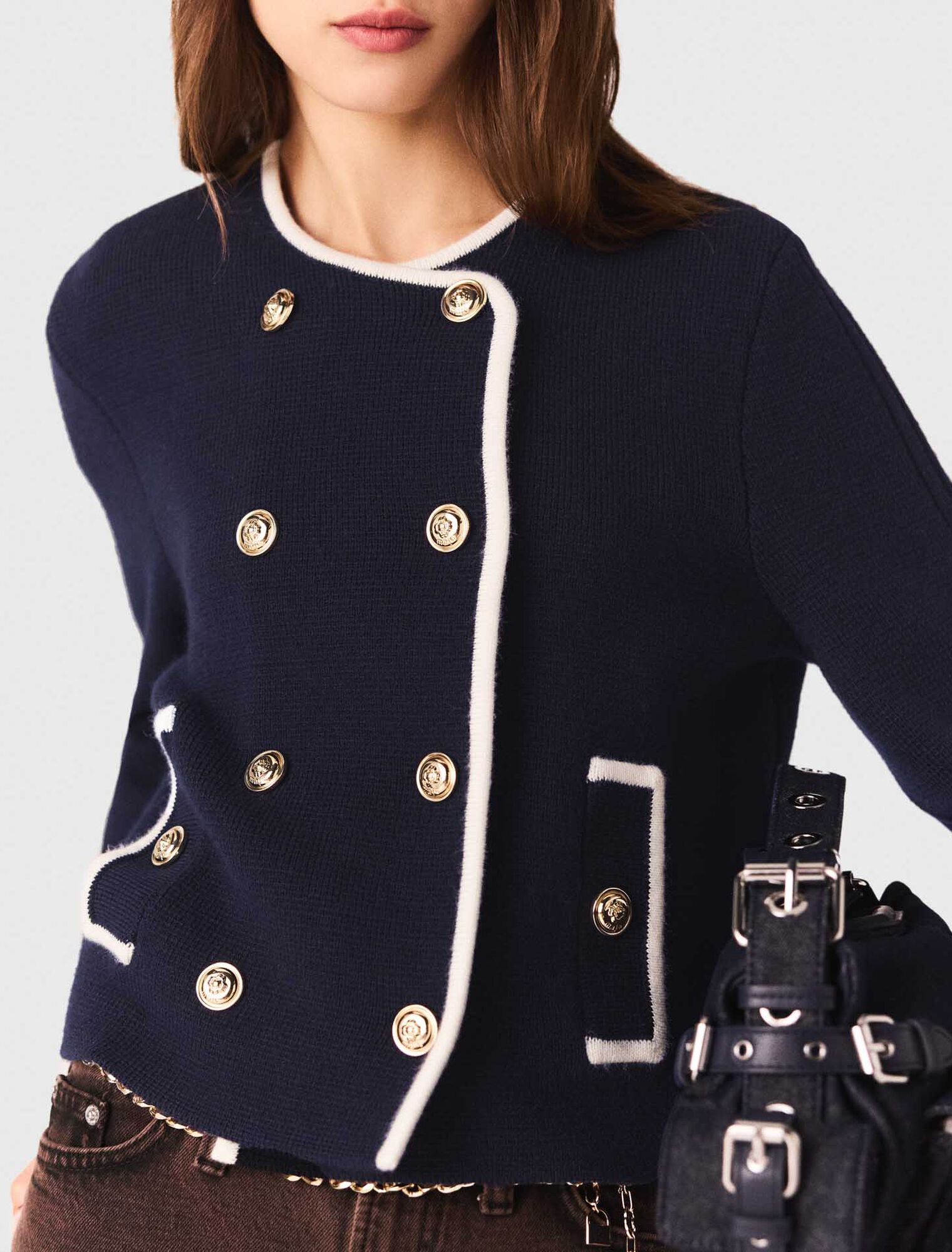 Veste structurée en maille