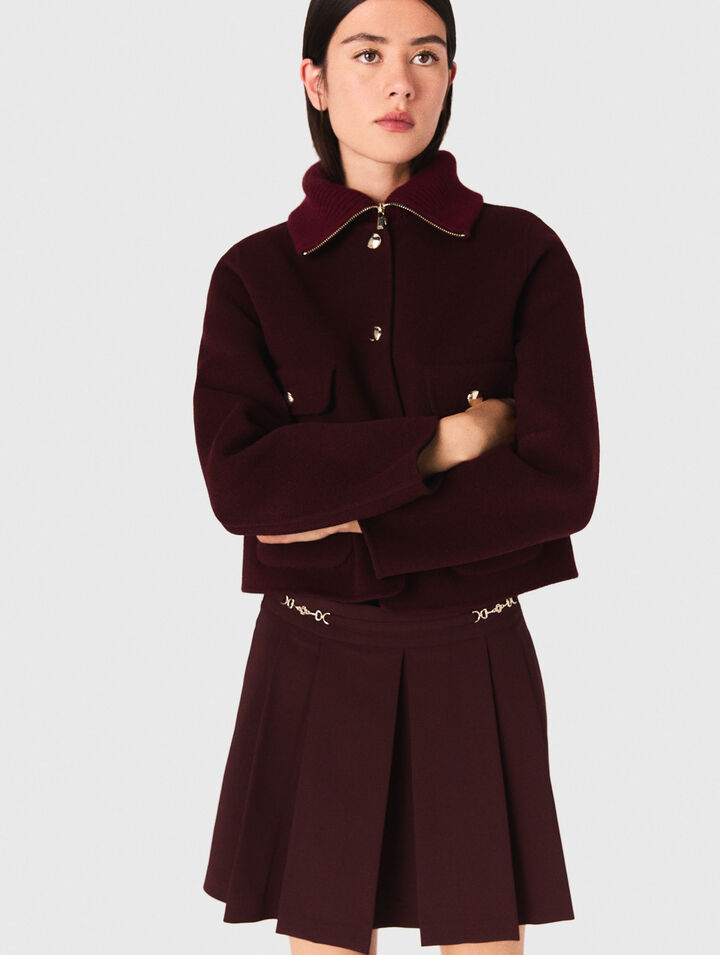Veste courte double face reversible