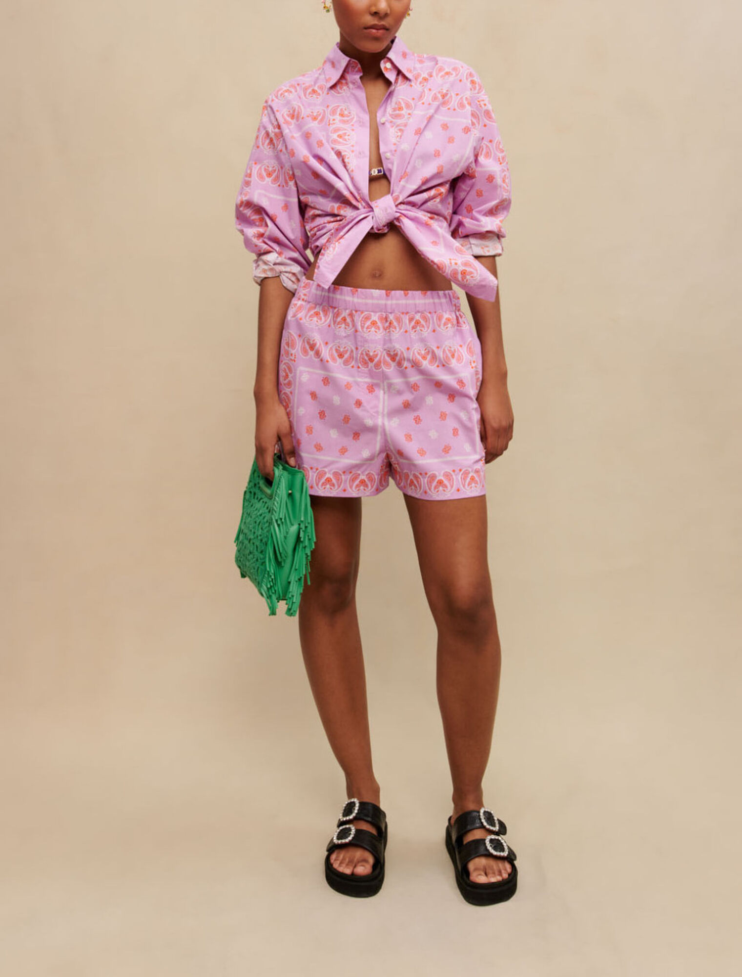 Short imprimé paisley