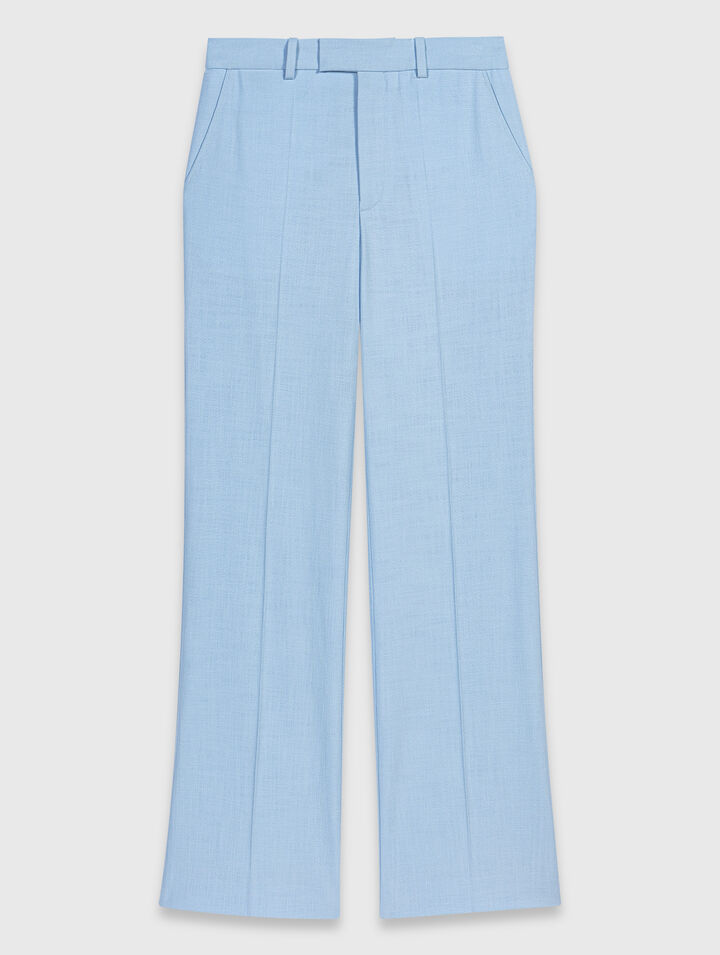 Pantalon de tailleur &agrave; plis