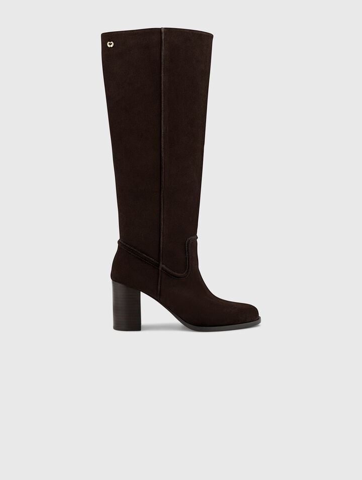 Bottes &agrave; talons en su&egrave;de