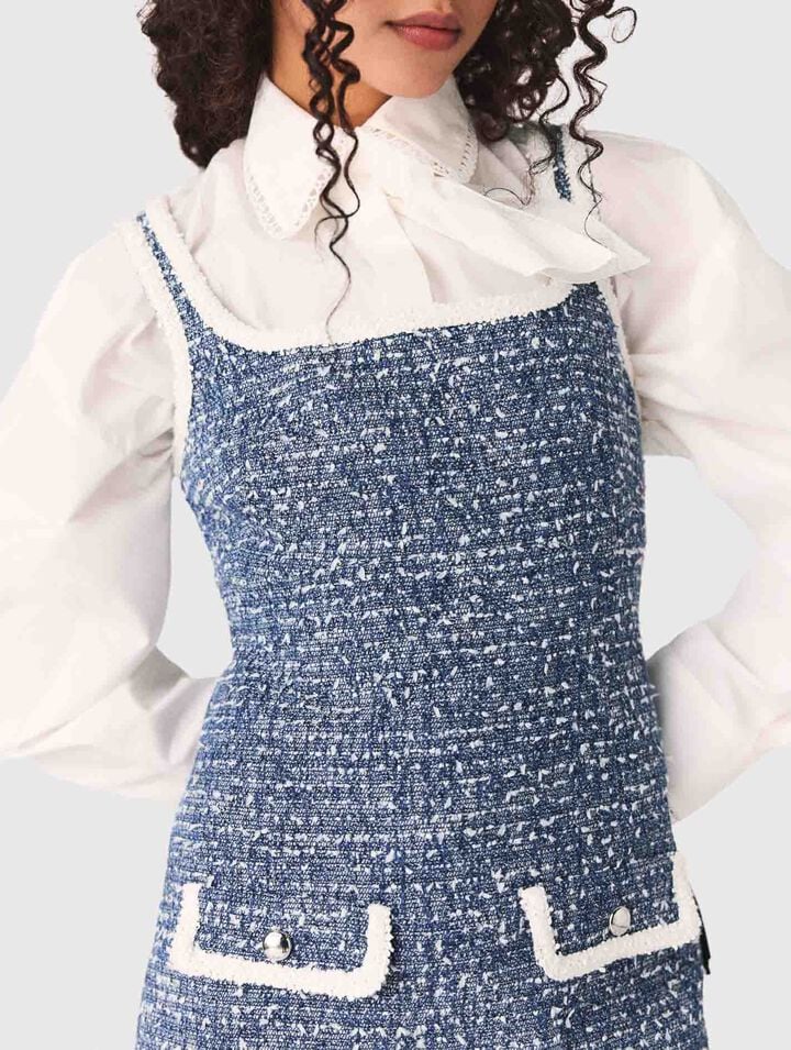 Robe courte en tweed