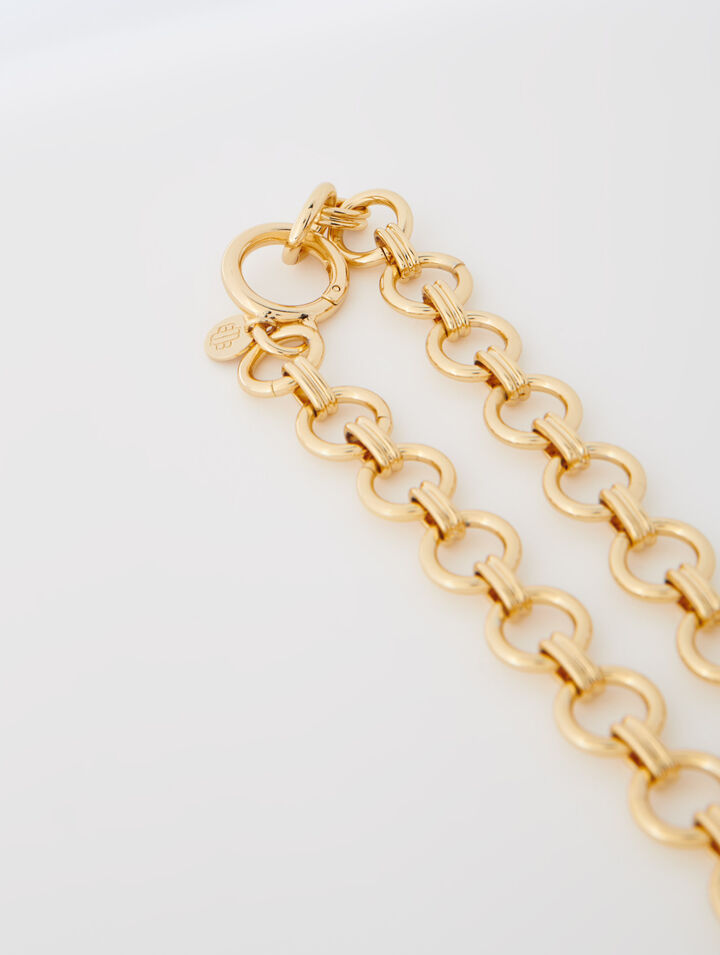 Collier cœur doré