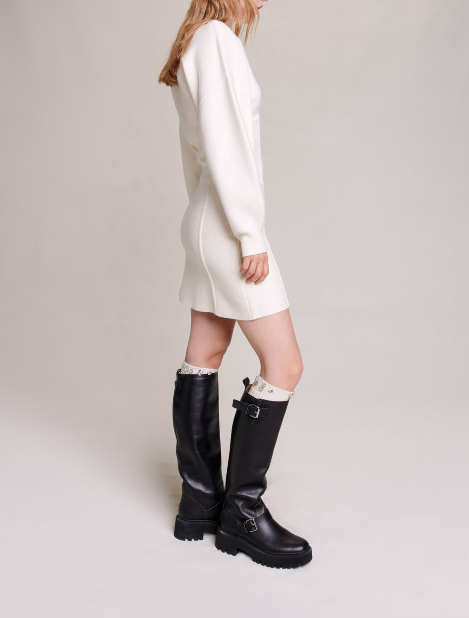 Robe pull effet corset