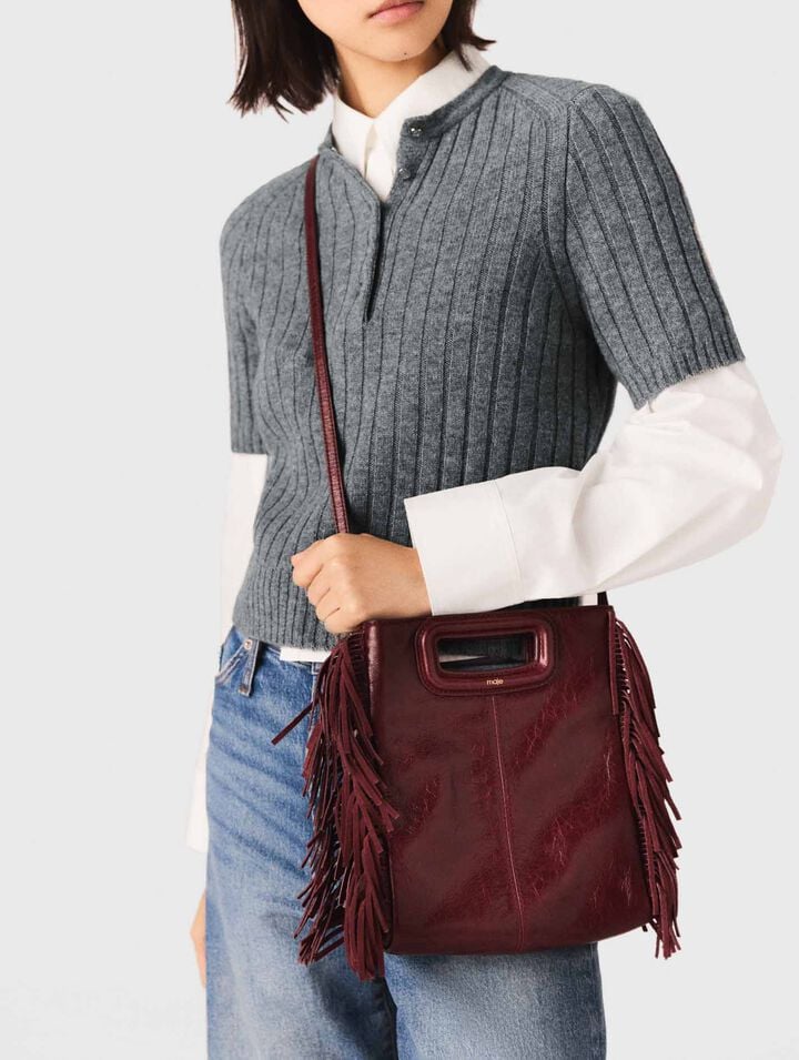 Sac M en cuir craquelé