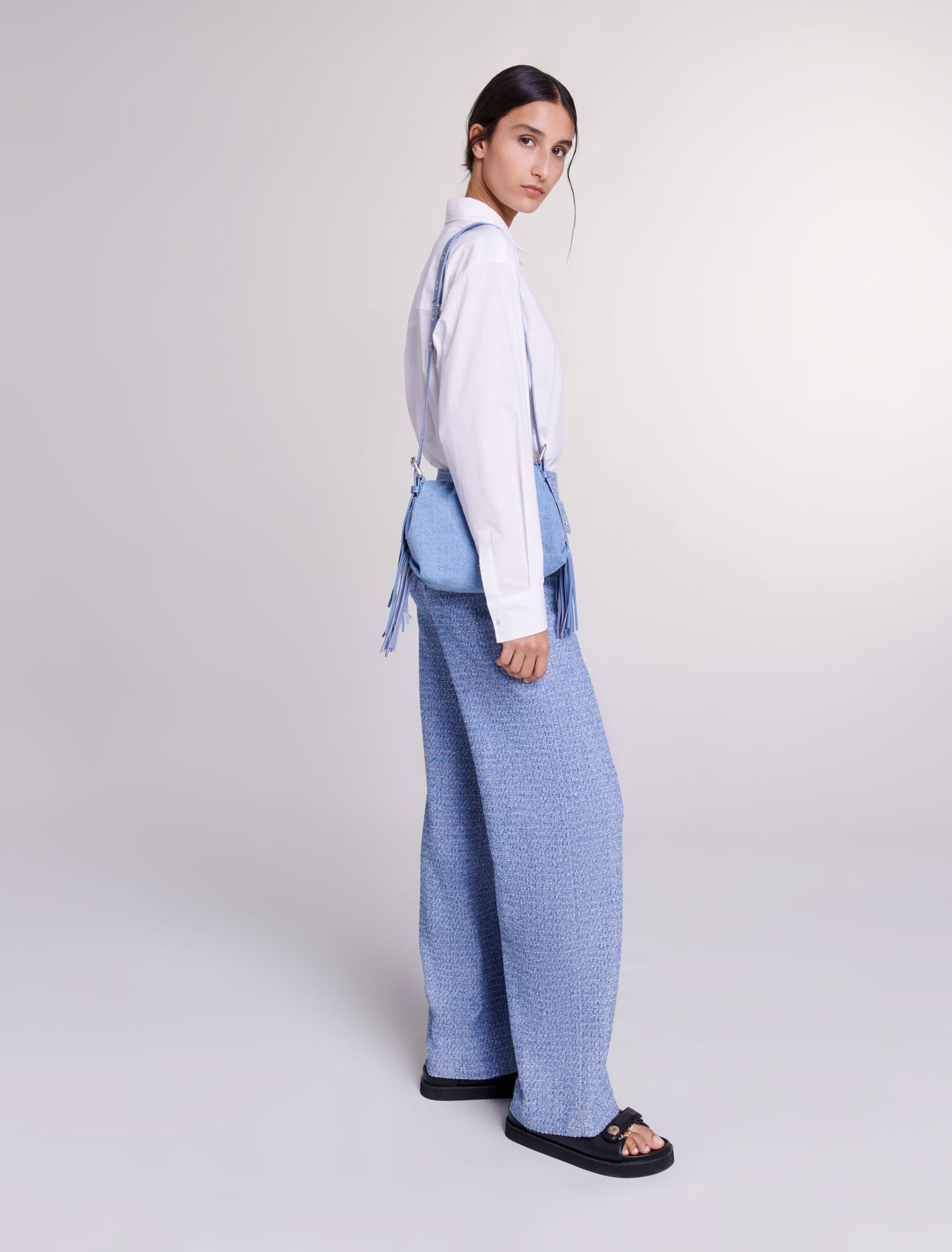Pantalon en tweed