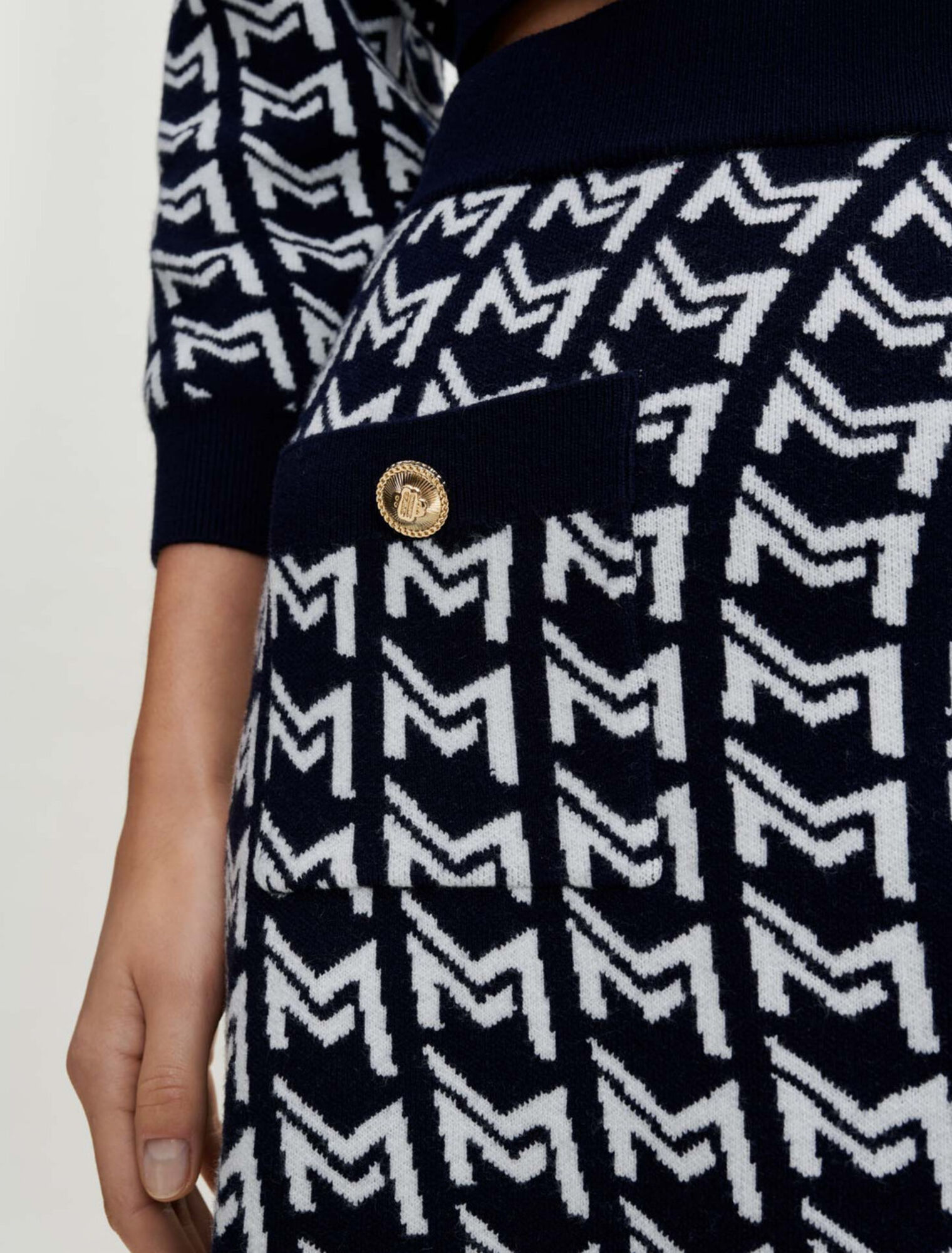 Jupe en jacquard monogramme 