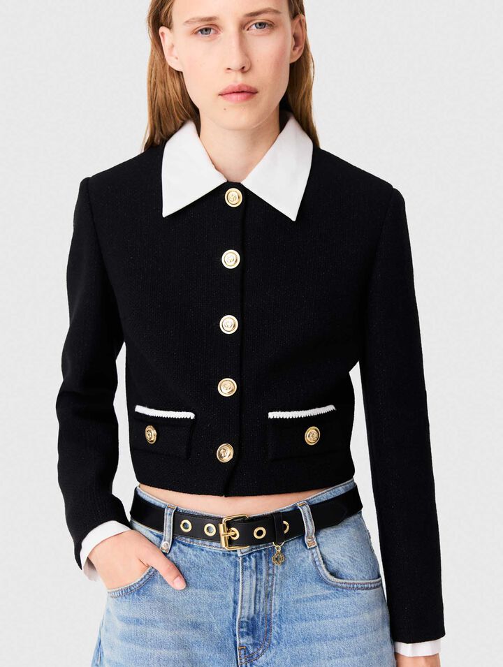 Veste tweed courte