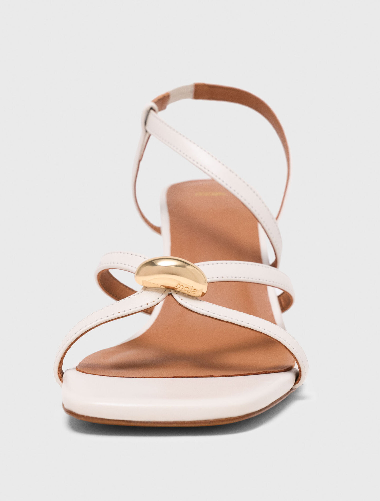 Sandales multibrides en cuir