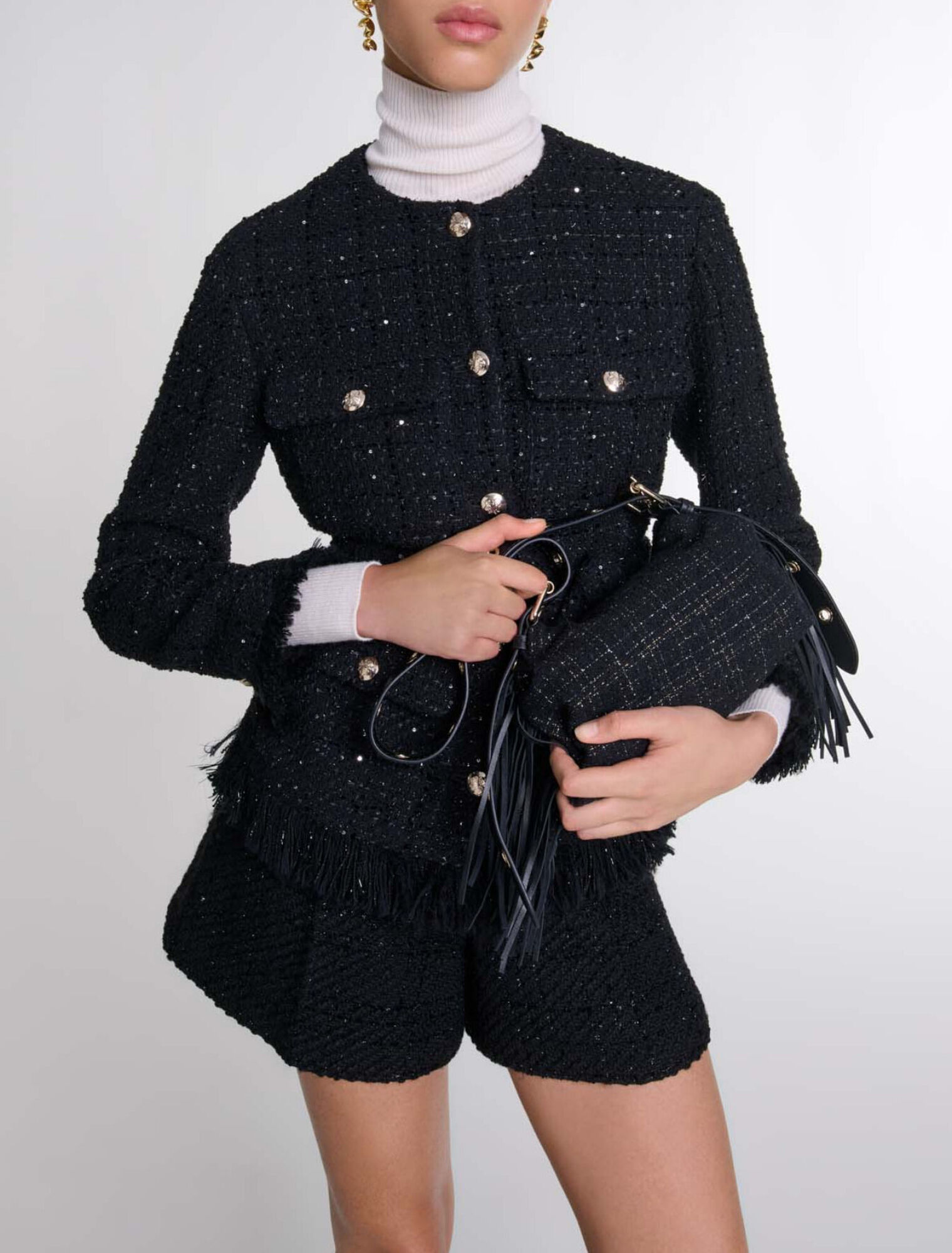 Veste en tweed sequins