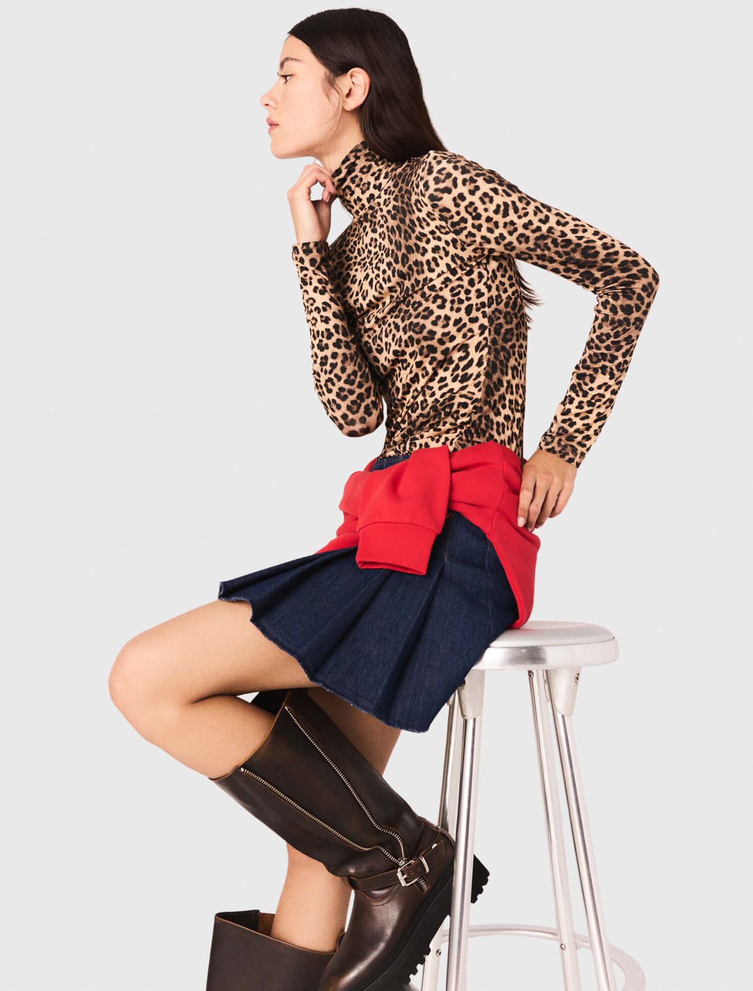 Tee shirt avec imprimé leopard