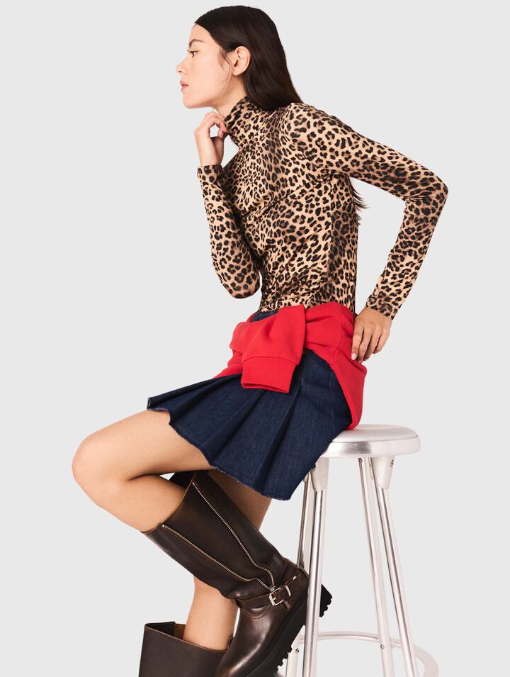 Tee shirt avec imprimé leopard