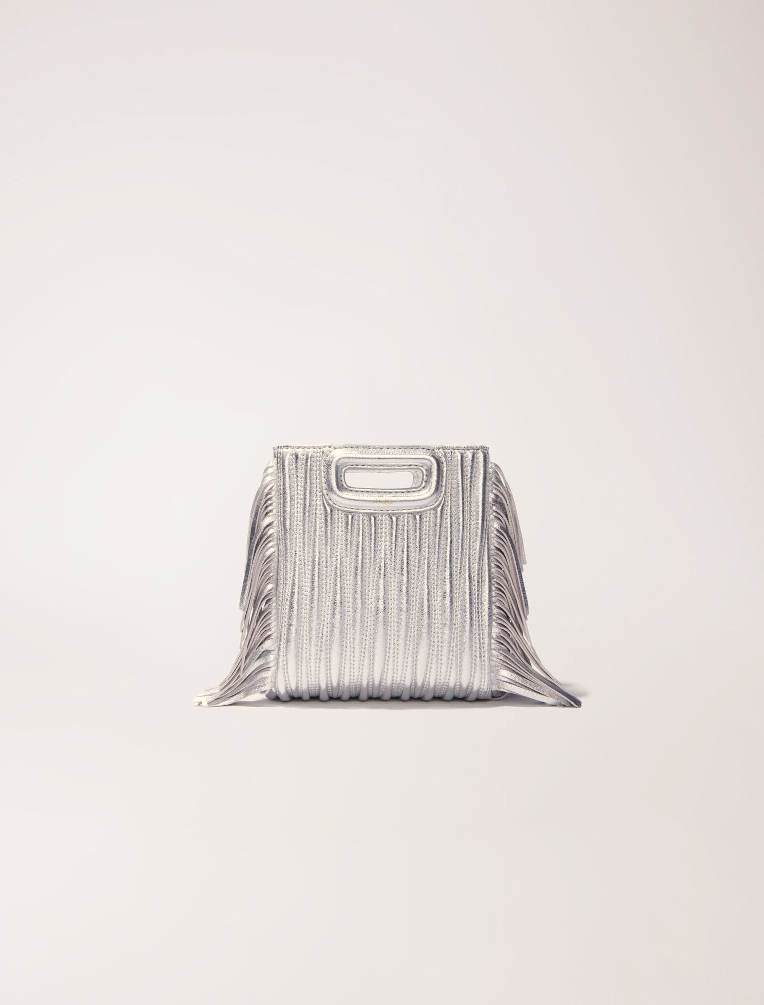 Sac M Mini en cuir matelassé métal