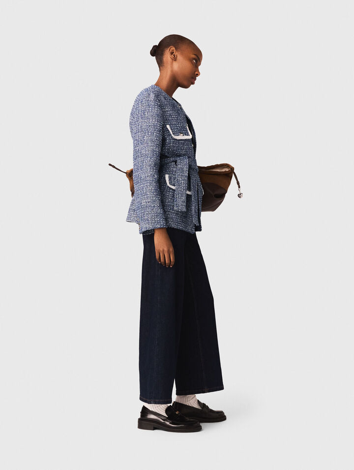 Veste 4 poches en tweed