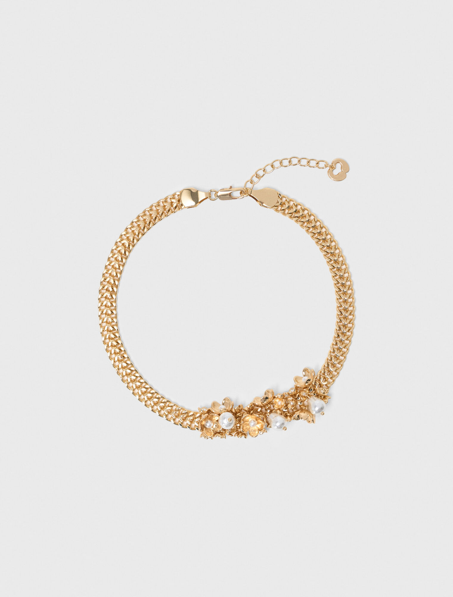 Collier asym&eacute;trique &agrave; large chaine