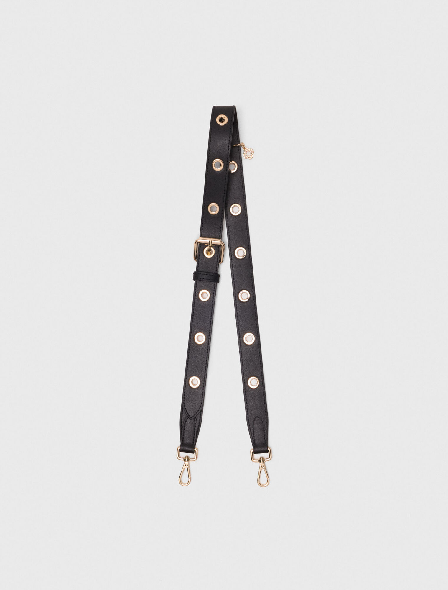 Bandoulière en cuir à œillets