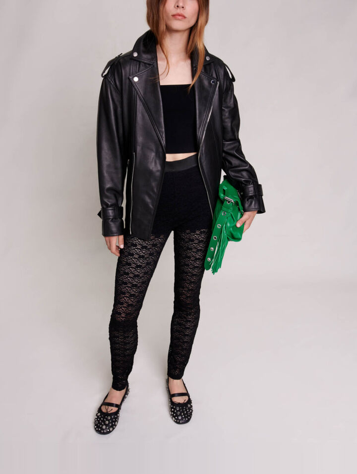 Legging en dentelle
