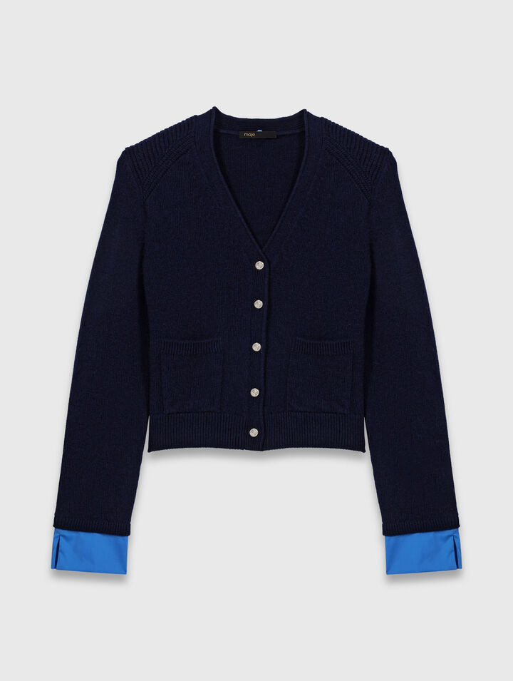 Cardigan avec détails amovibles