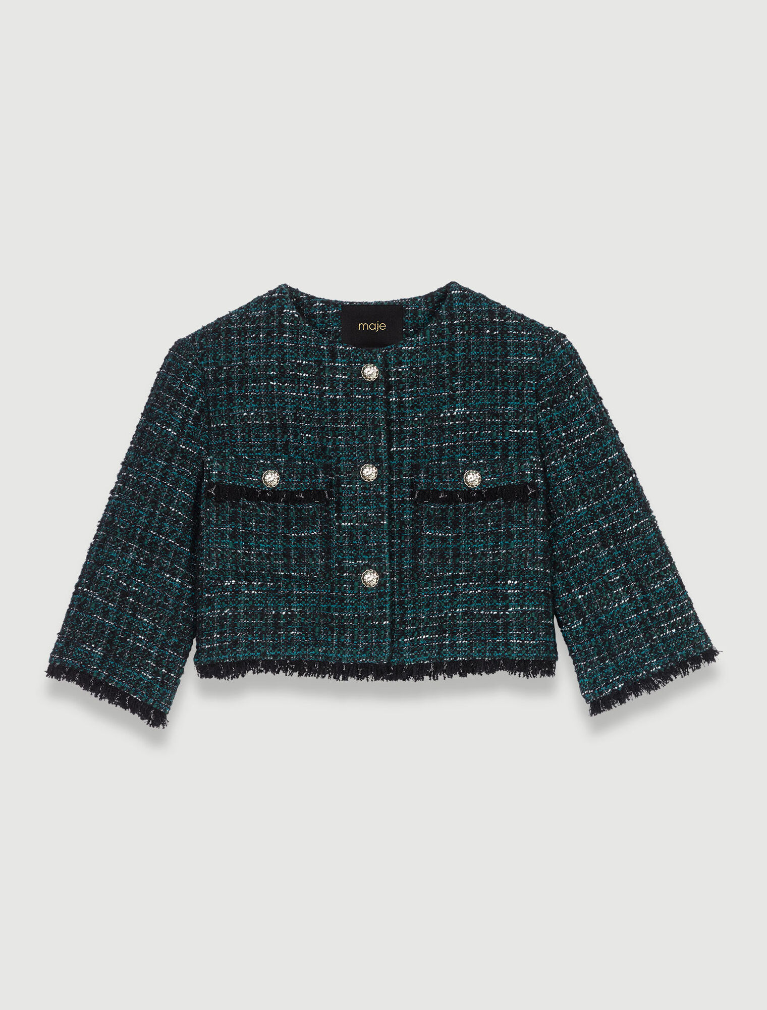 Veste courte en tweed