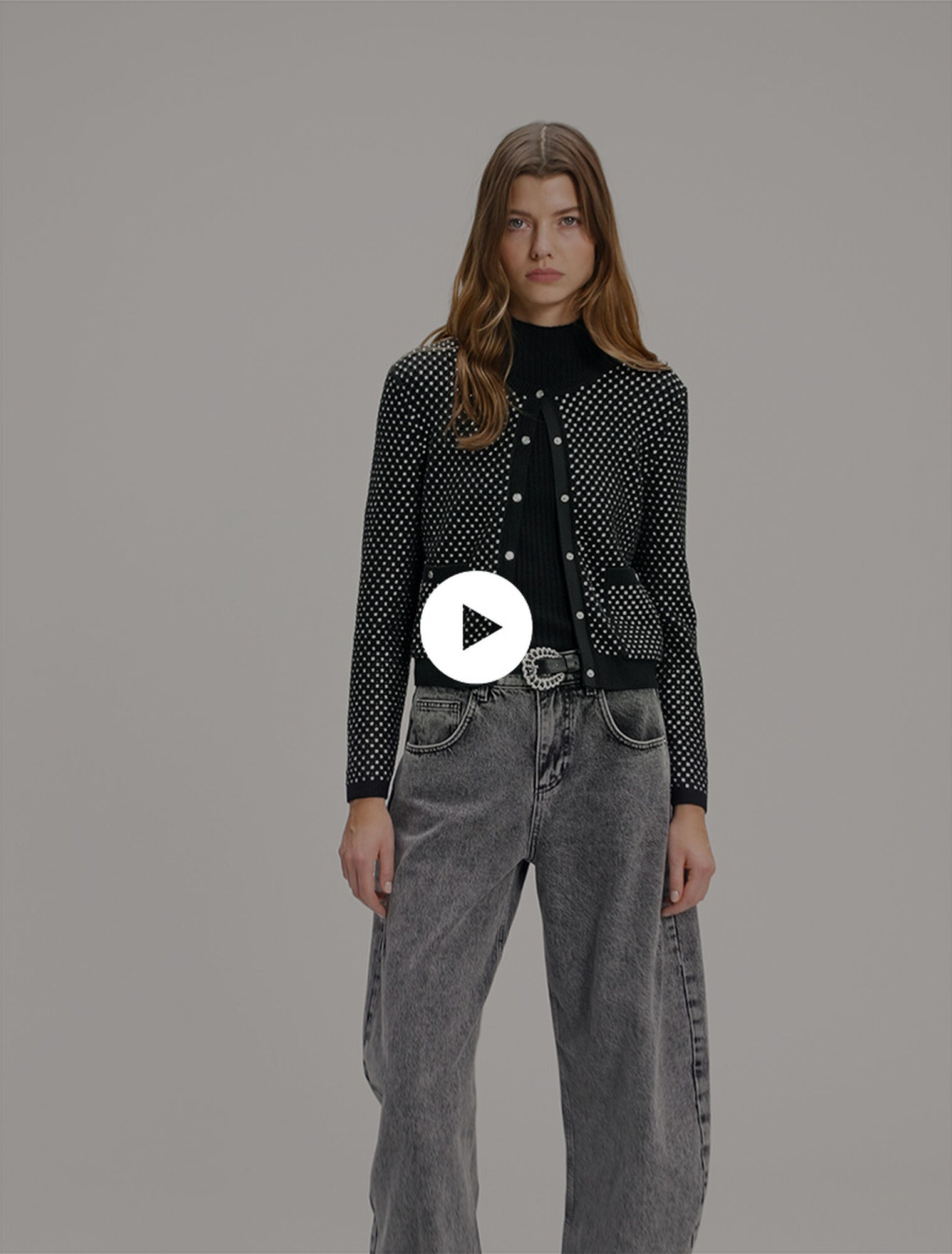 Cardigan à strass