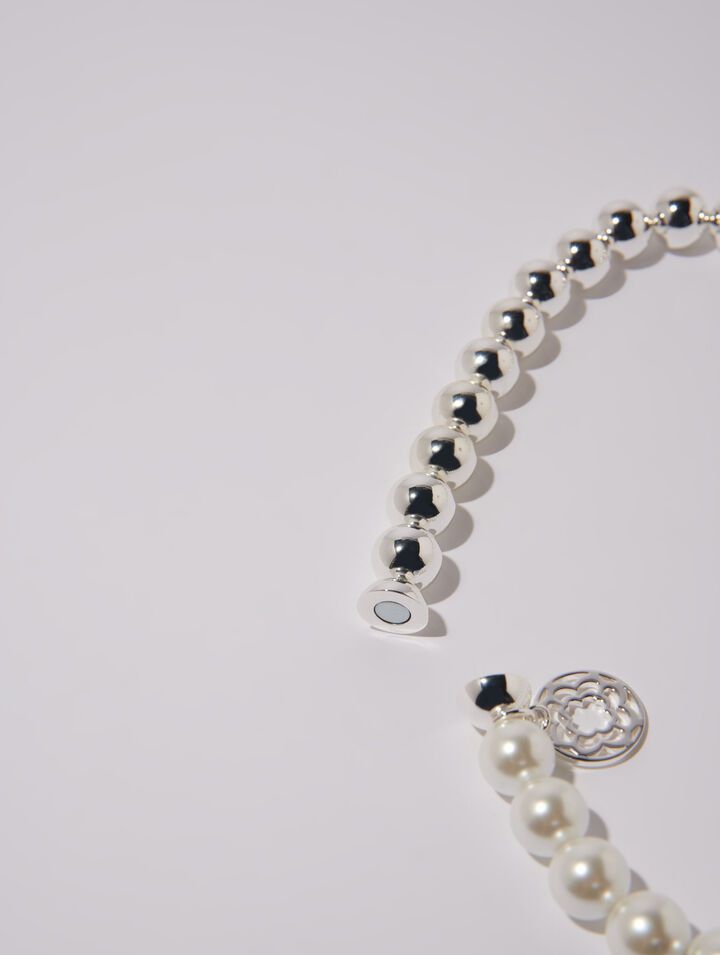 Collier chocker en mix de perles