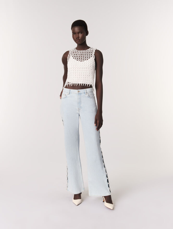 Top en perles