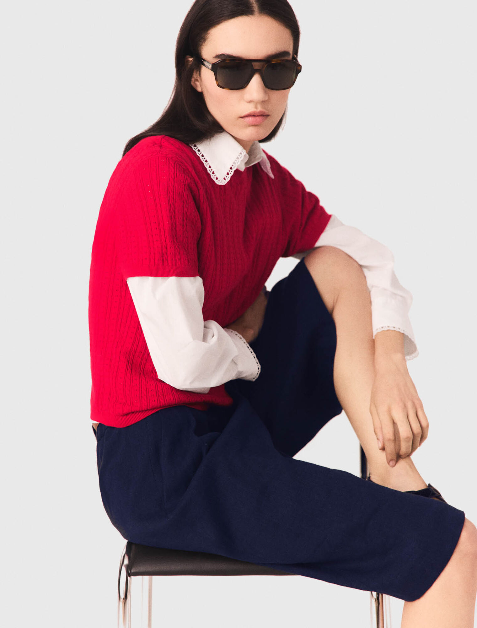 Pull &agrave; col rond