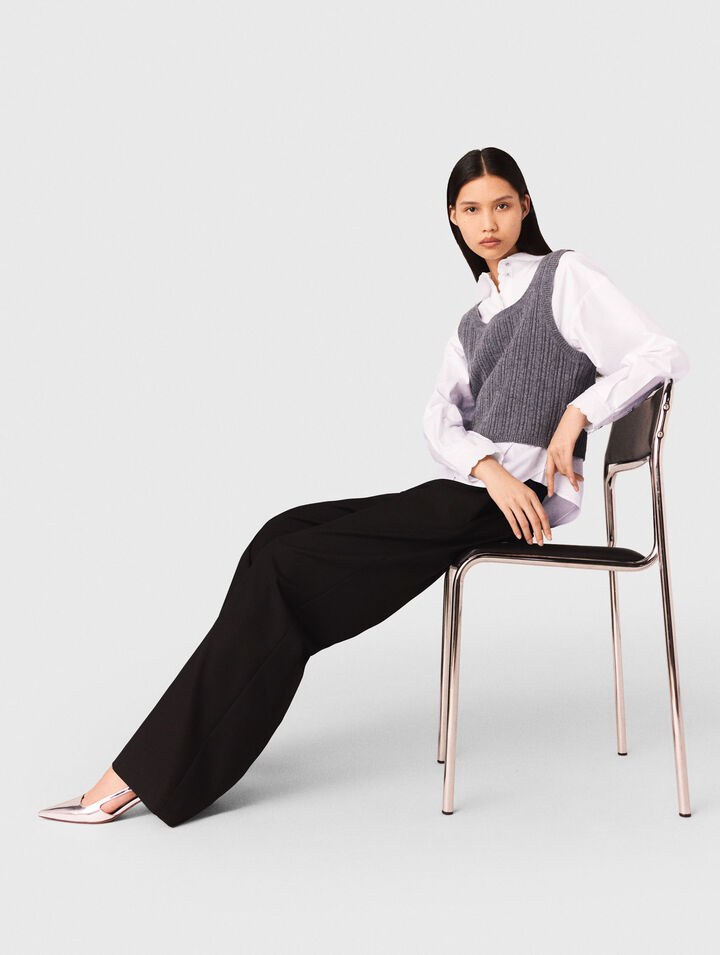 Pantalon large de costume