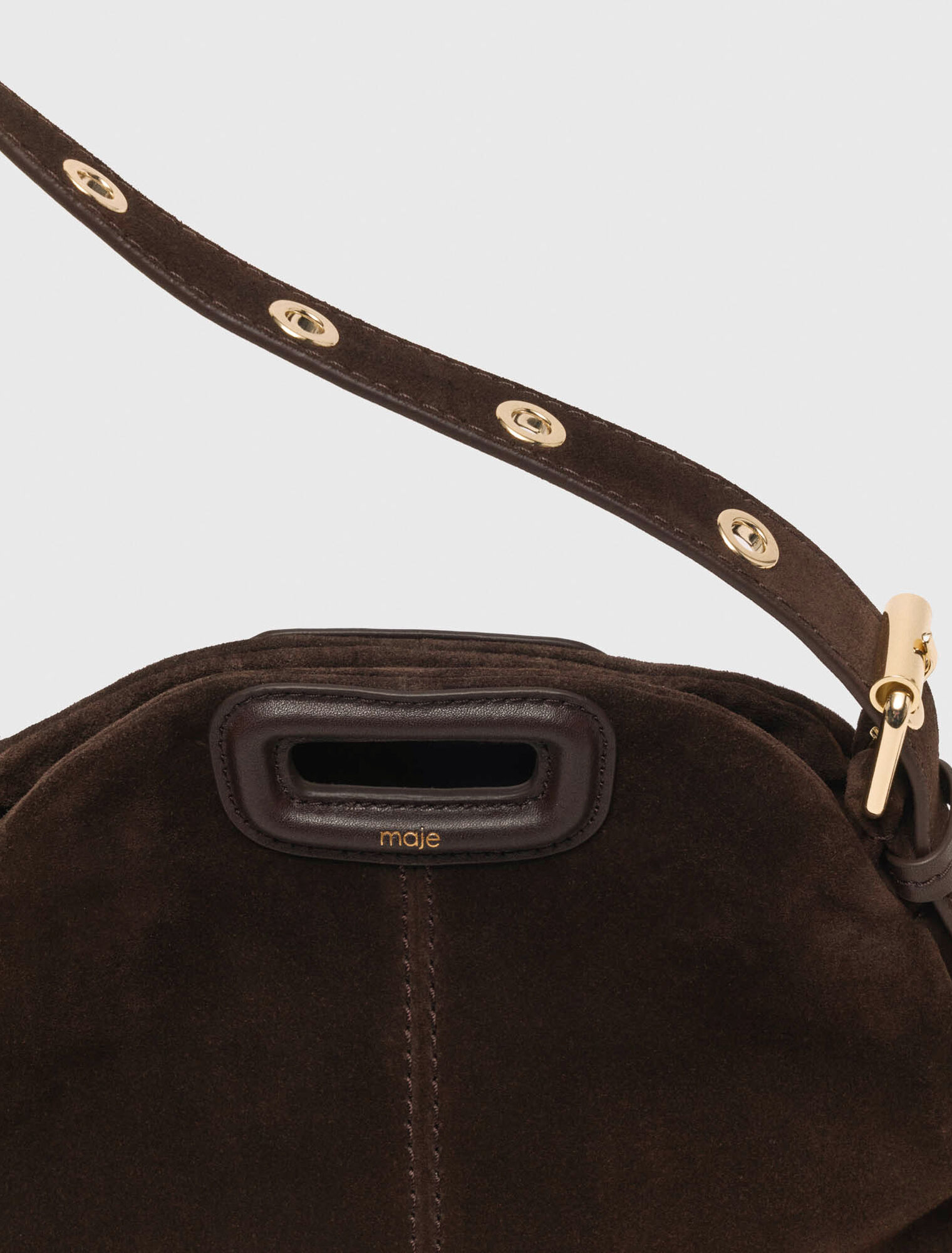 Sac Miss M mini en cuir suède