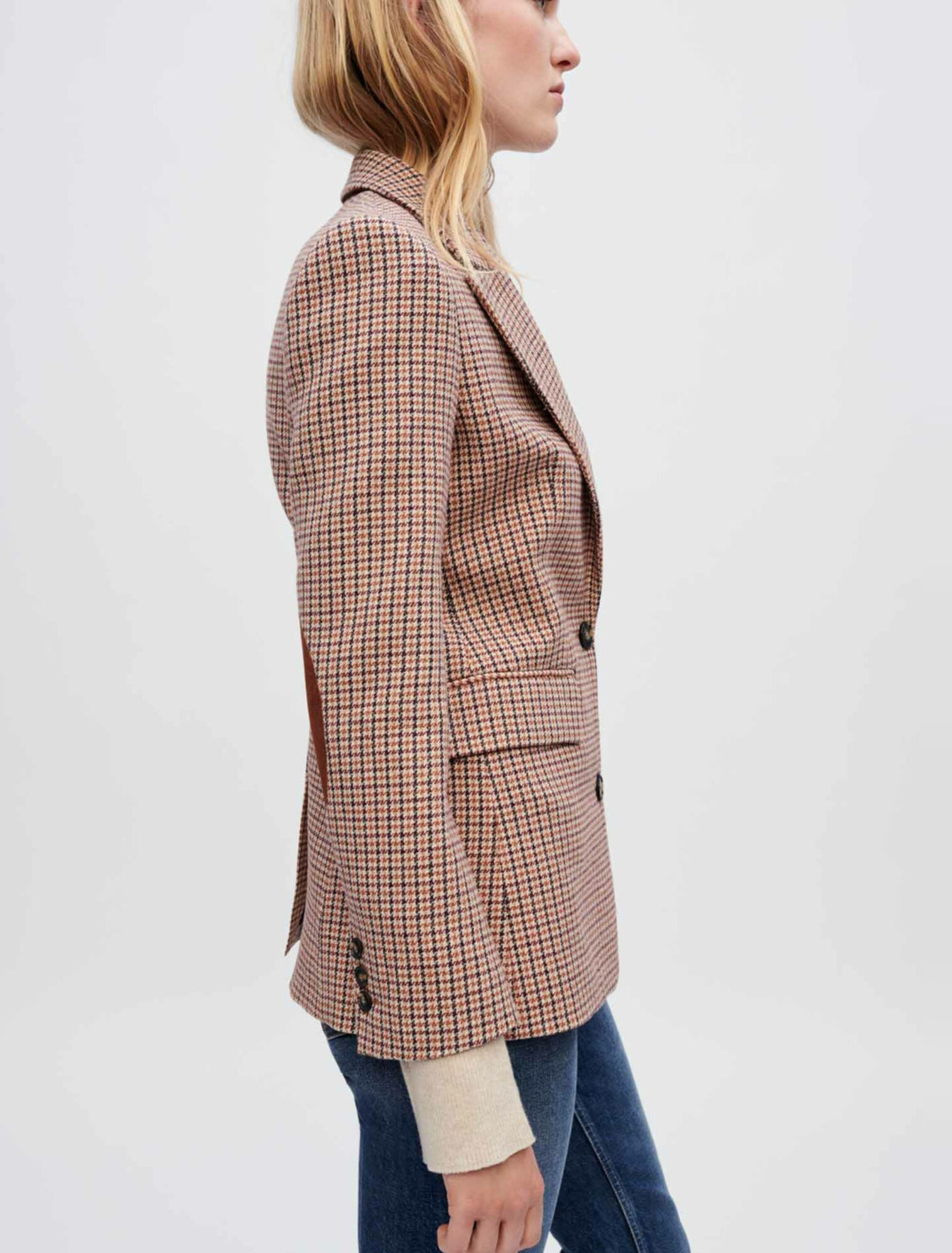Veste de tailleur en pied de poule