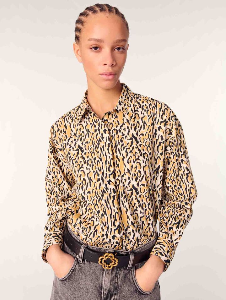 Chemise à imprimé leopard