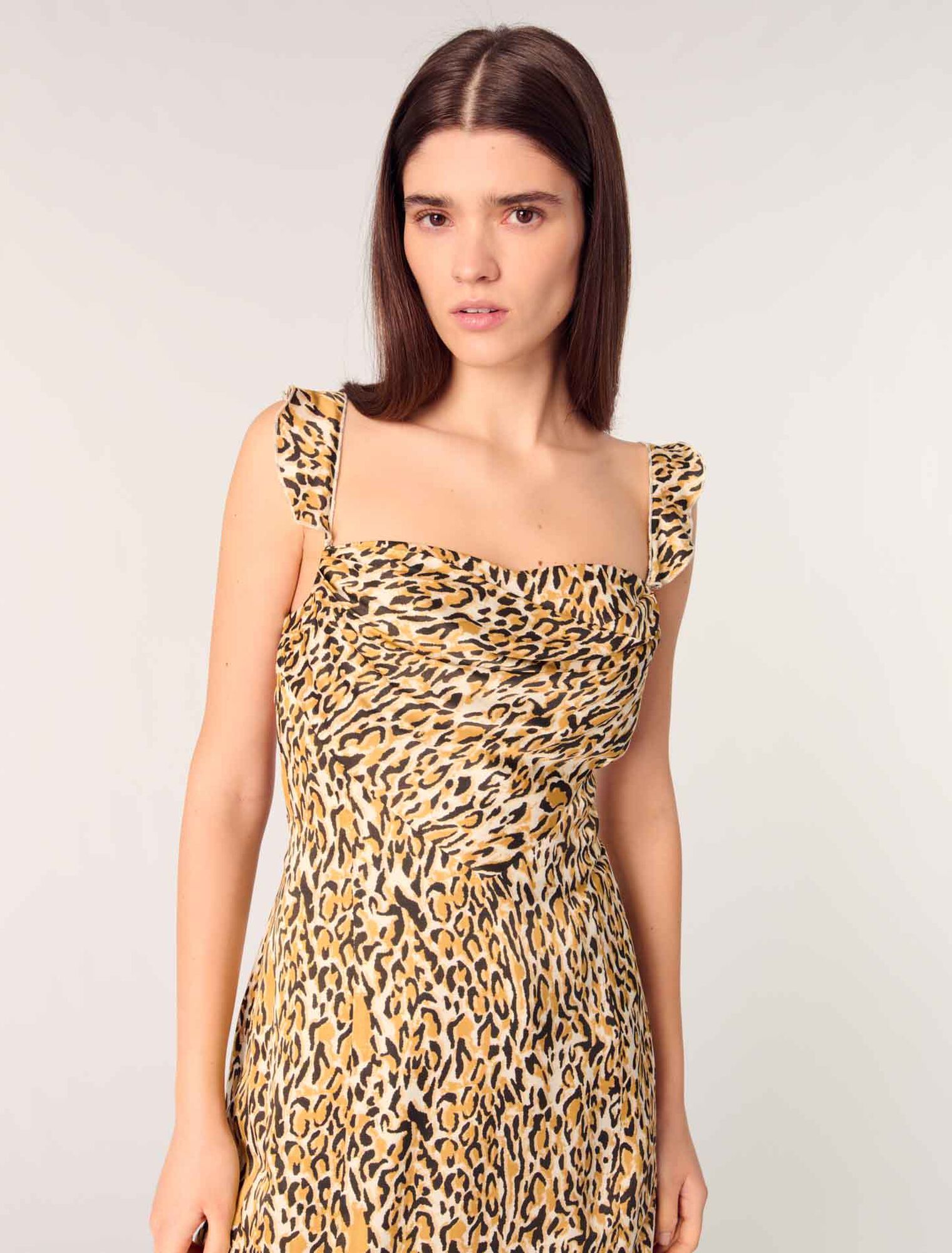 Robe courte imprimé leopard