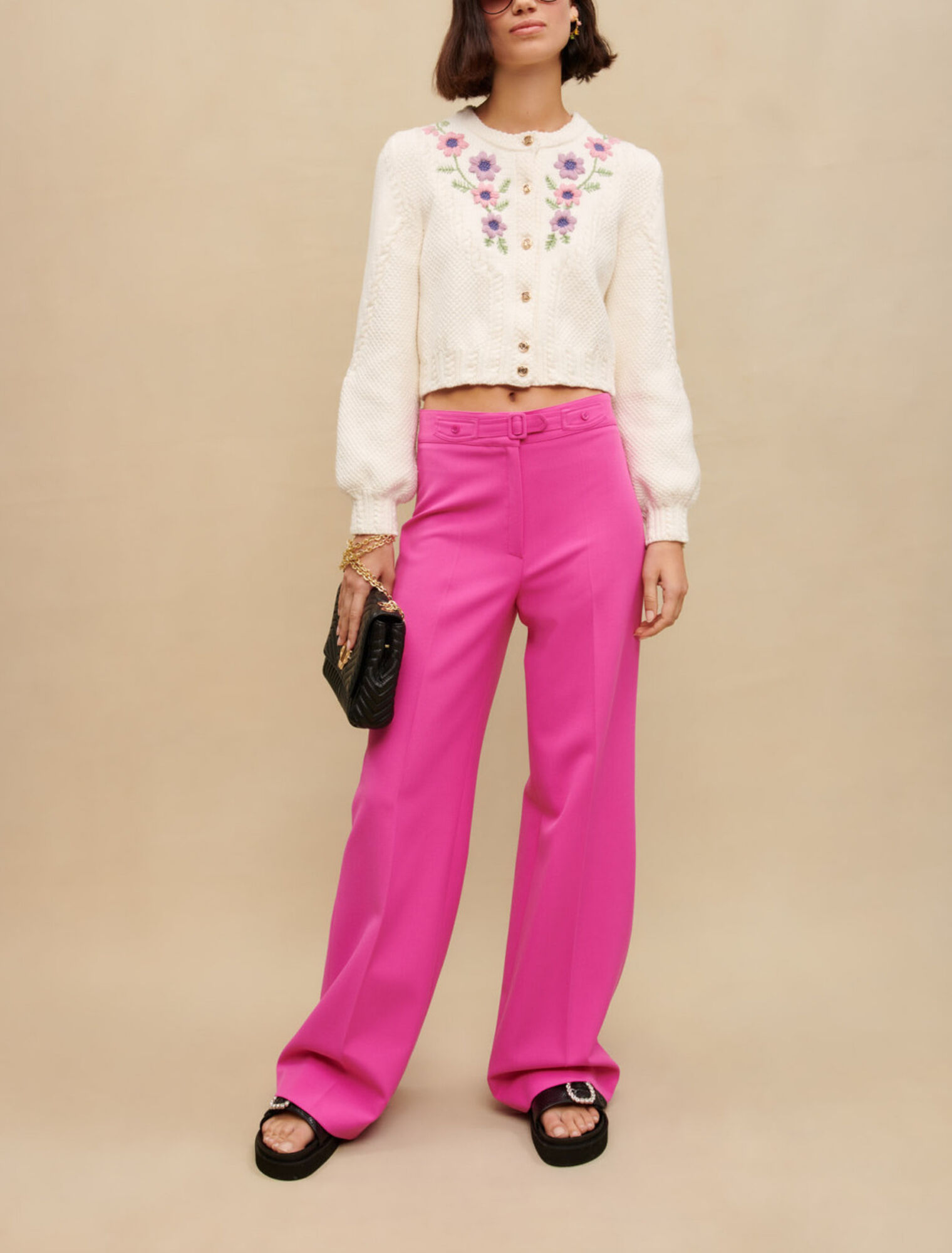 Pantalon de tailleur large