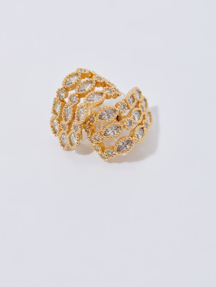 Boucles d'oreille à strass