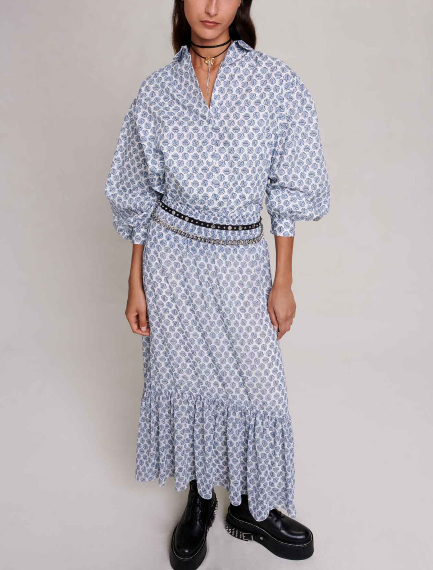 Jupe longue asymétrique