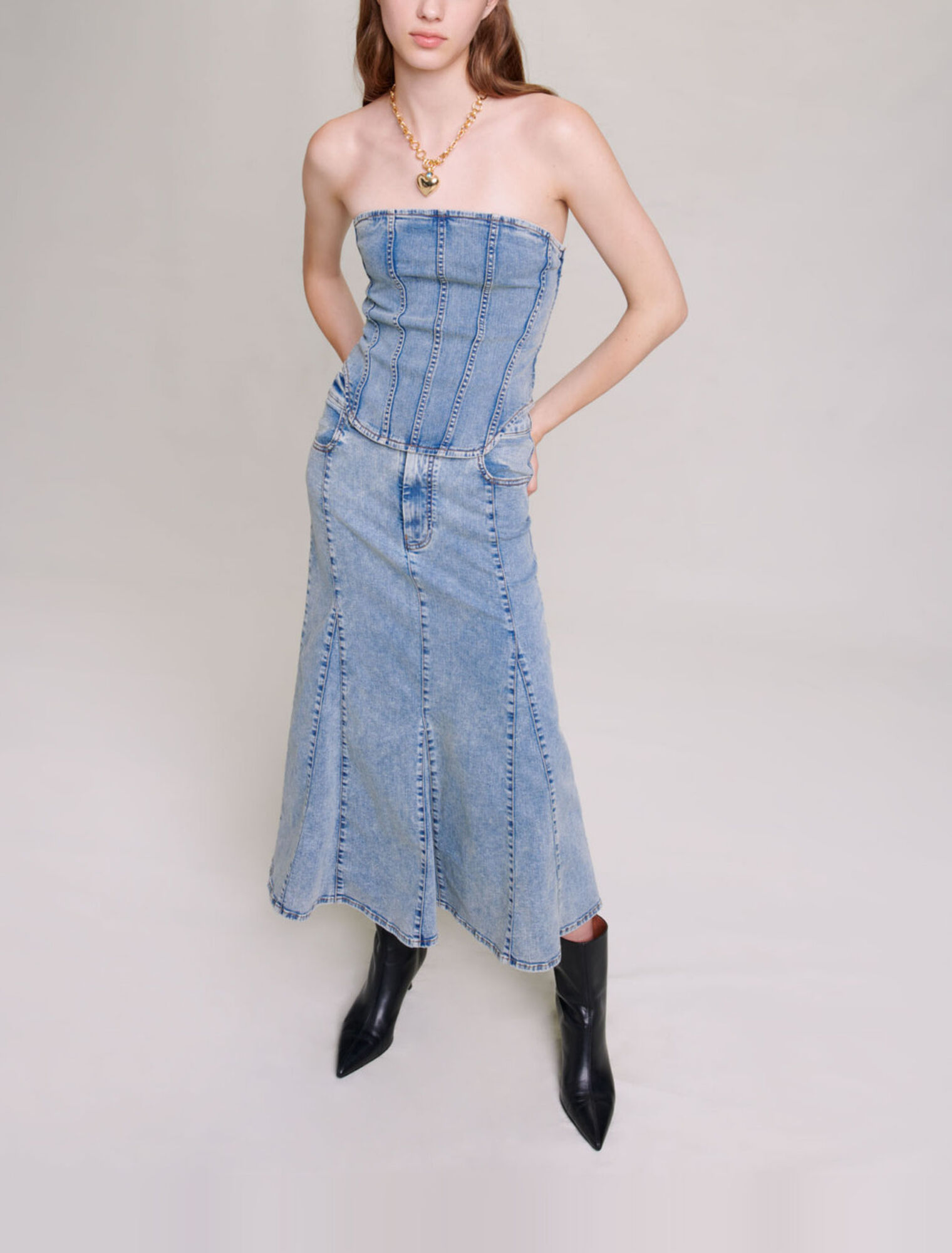 Bustier en jean