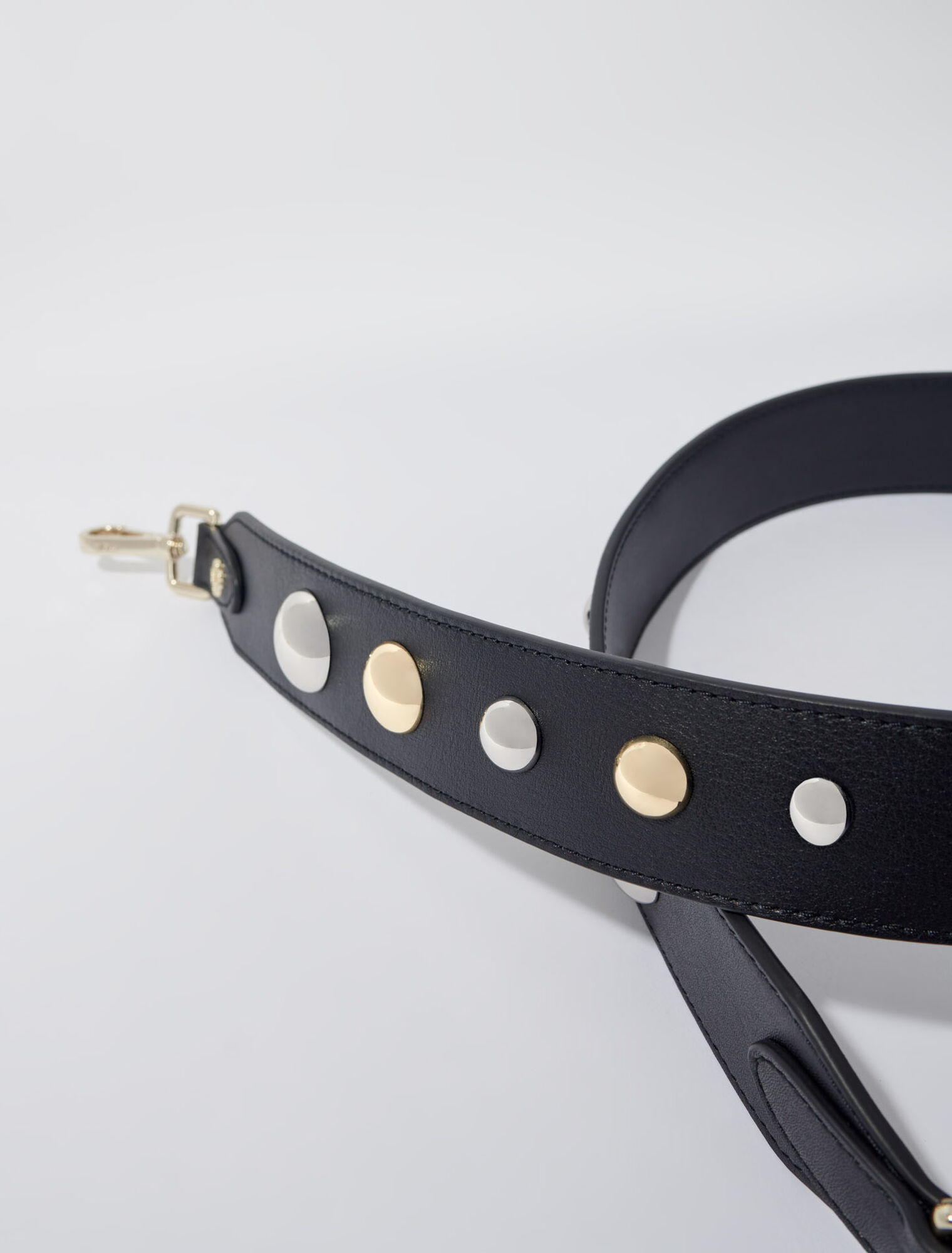 Bandoulière en cuir à studs