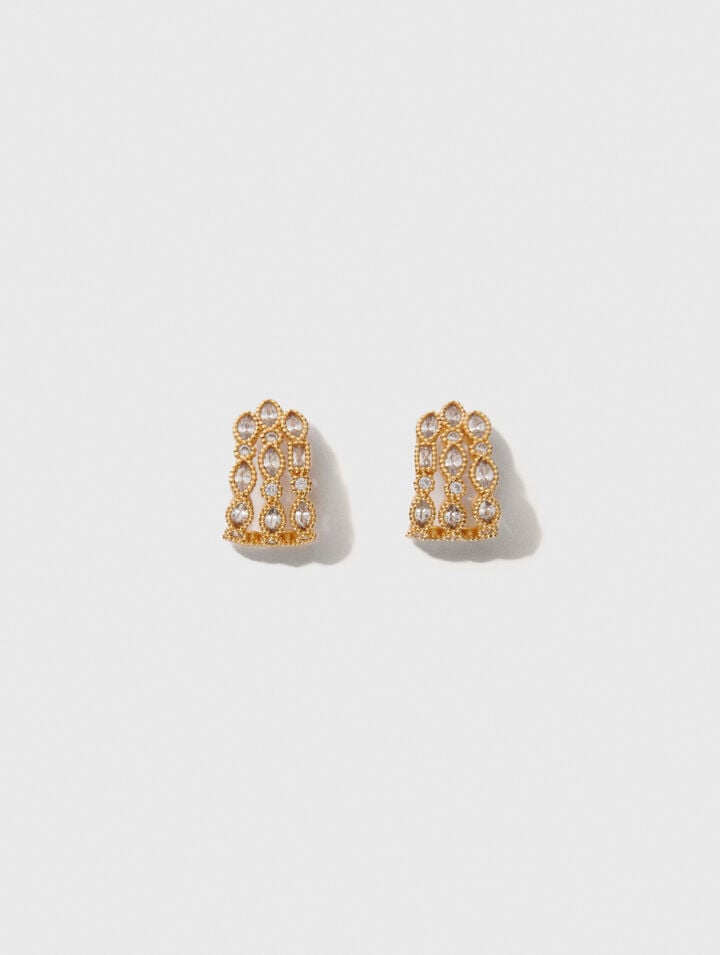 Boucles d'oreille à strass