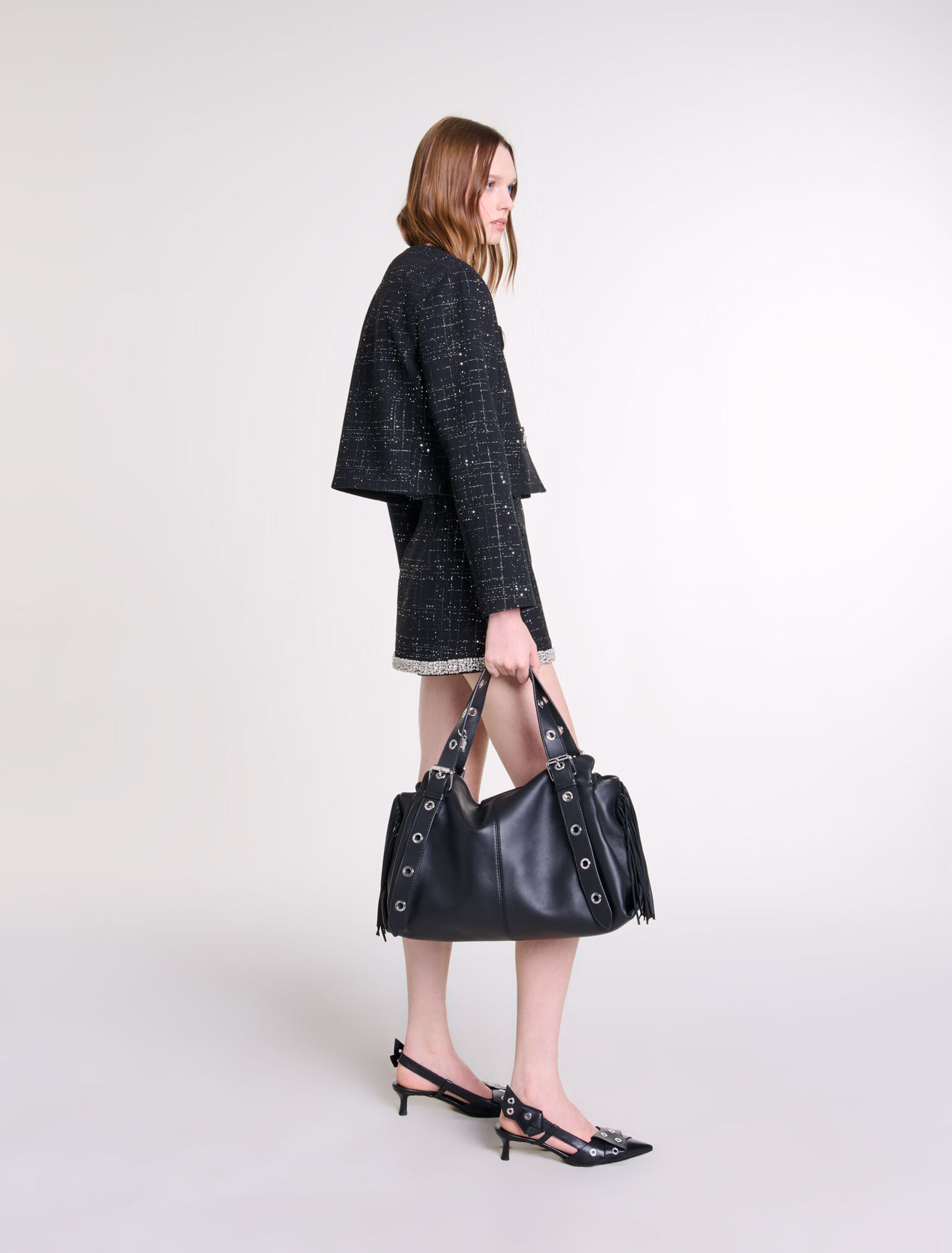 Veste courte en tweed