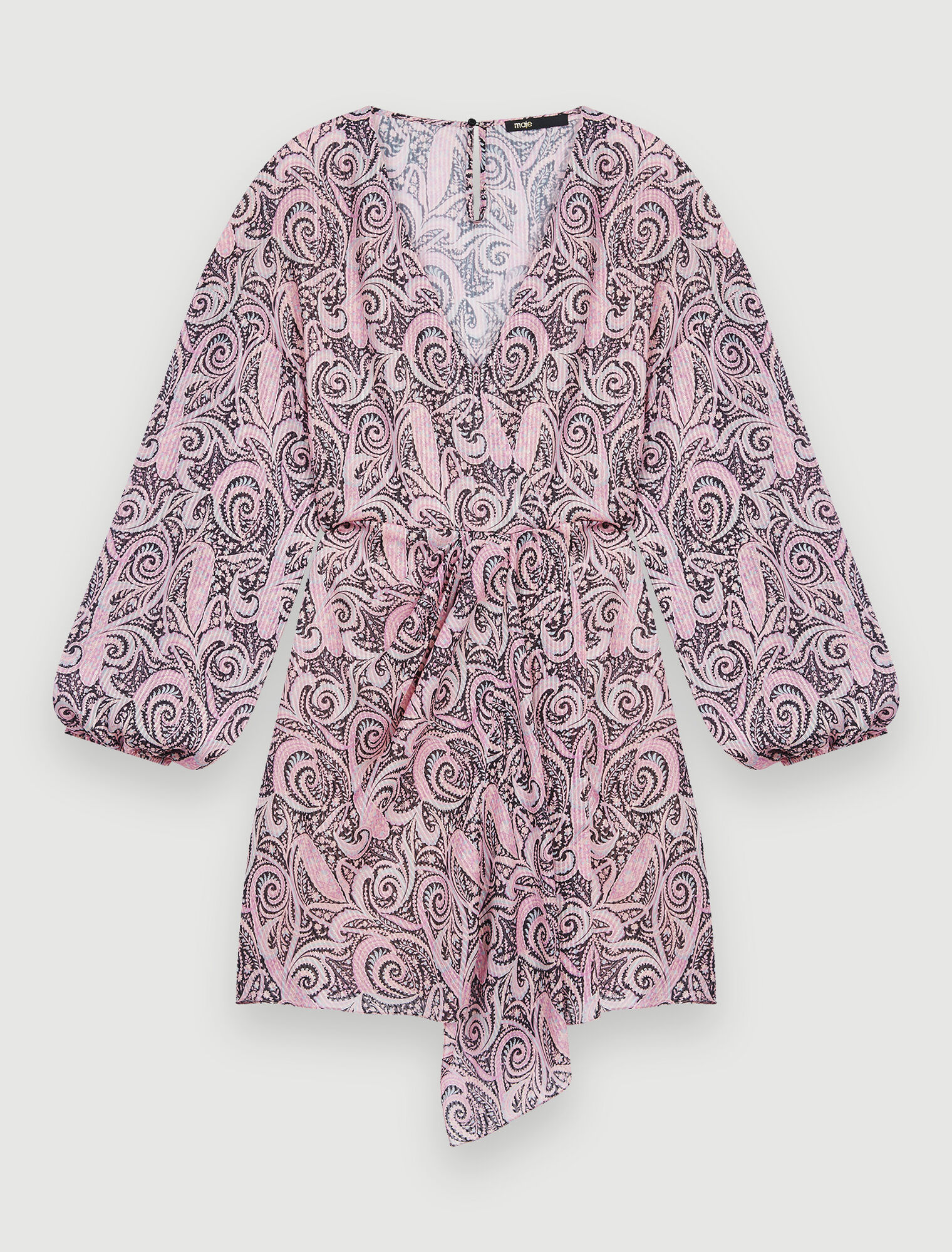 Robe asymétrique à imprimé Paisley
