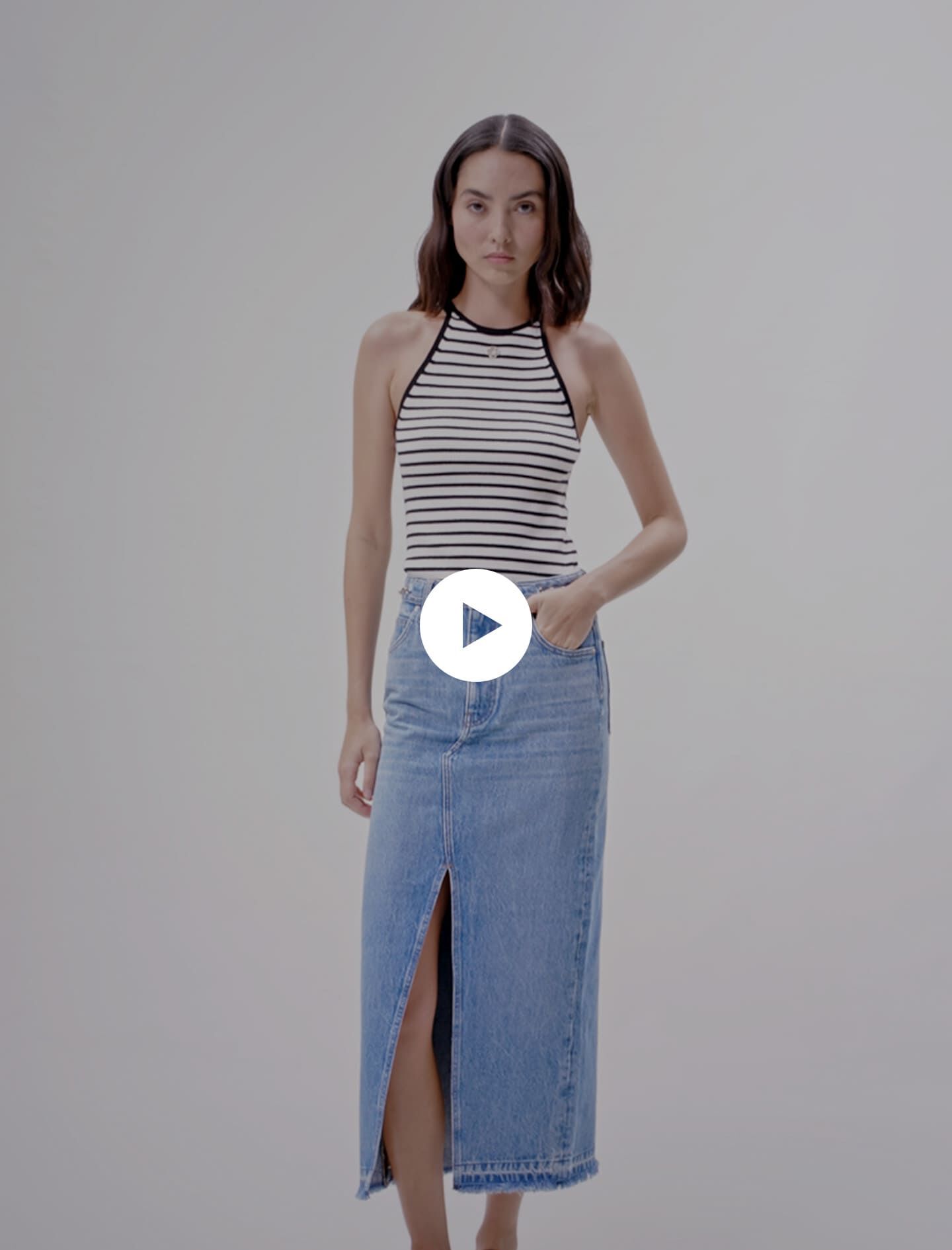 Jupe en jean maje clearance