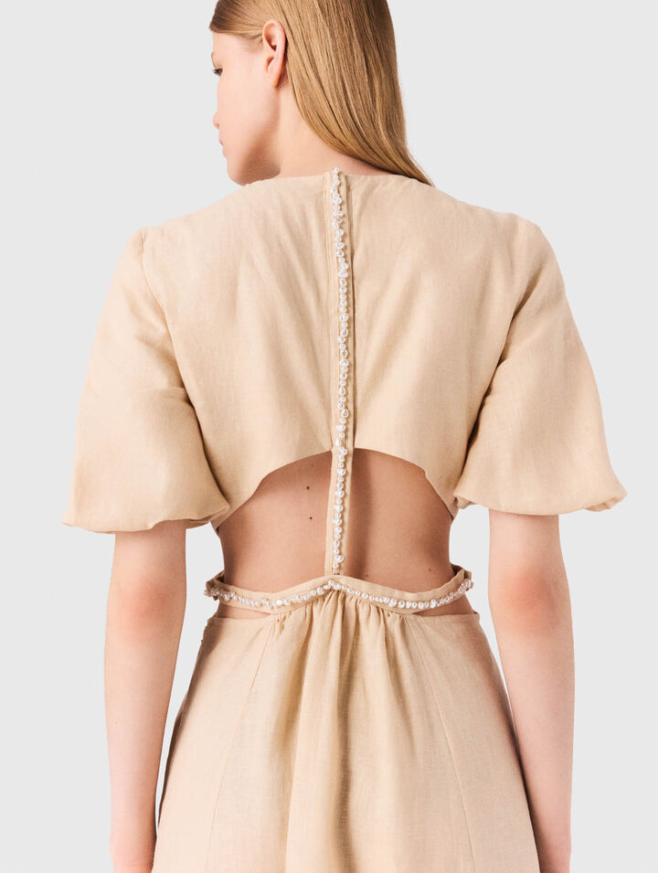 Robe longue en lin