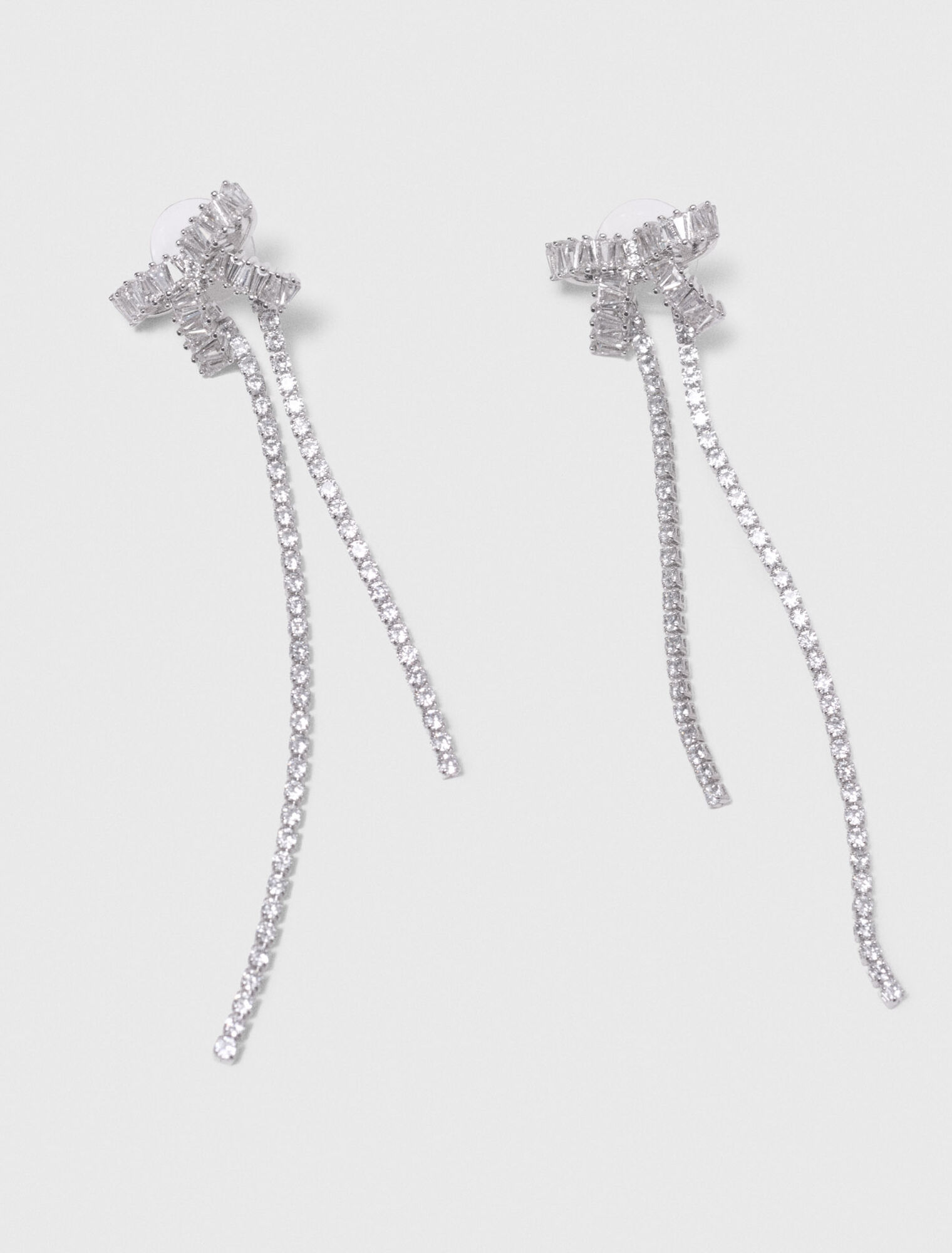 Boucles d'oreilles nœud à strass