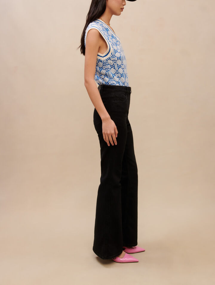 Pantalon taille haute