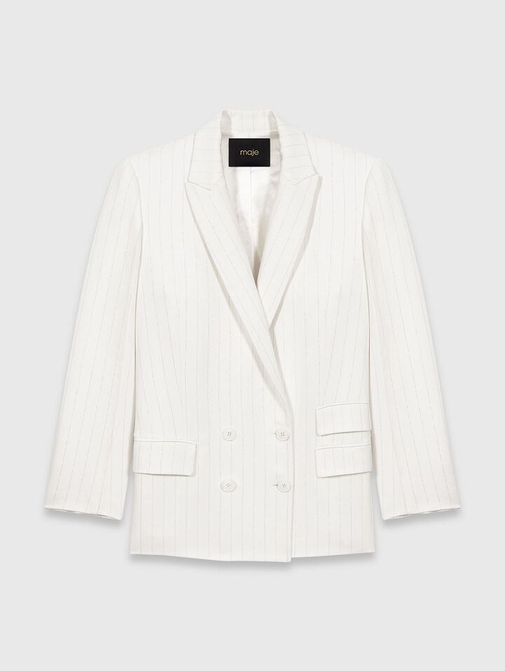 Veste de tailleur crois&eacute;e